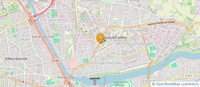 localisation de l'entreprise MONSIEUR ELHADJI SENY THIAM  VAULX-EN-VELIN