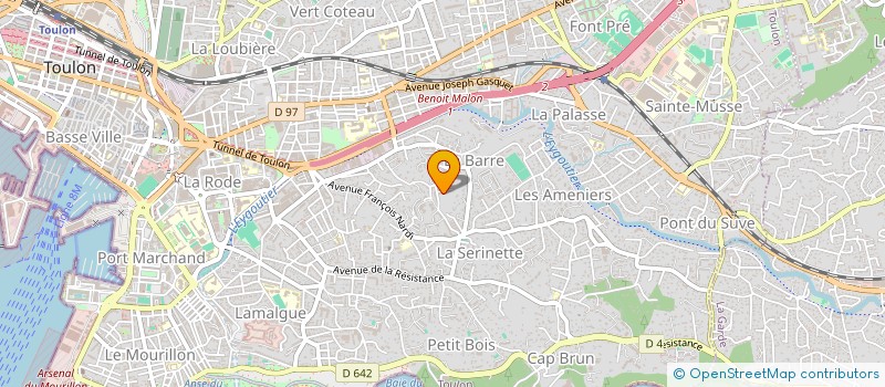 localisation de l'entreprise MONSIEUR ELHADJI SY  TOULON