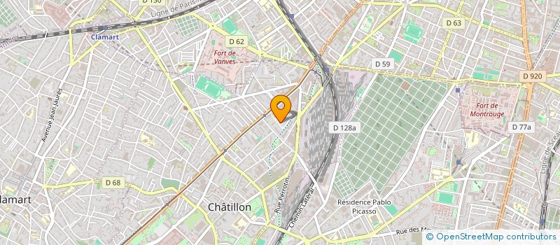 localisation de l'entreprise MONSIEUR ELHAFID BOUMERIDJA  CHATILLON