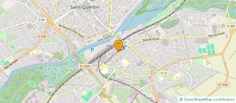 localisation de l'entreprise MONSIEUR ELHASSAN OUBHAM à SAINT-QUENTIN