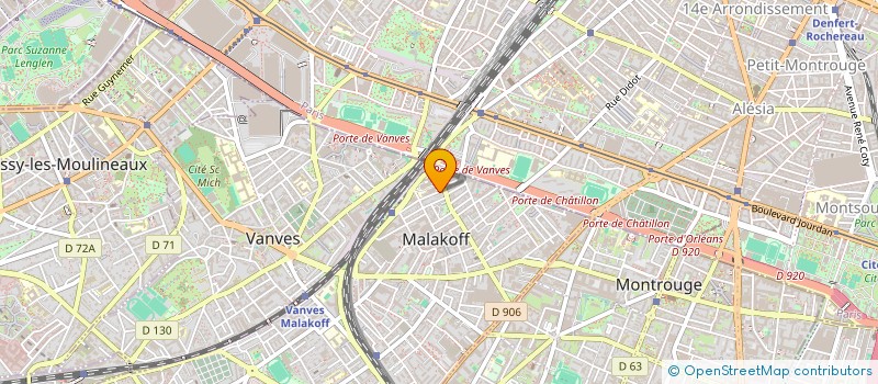 localisation de l'entreprise MONSIEUR ELHASSANE MIR  MALAKOFF