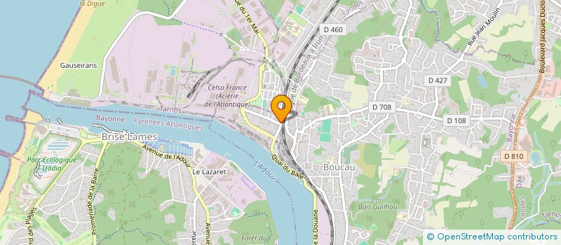 localisation de l'entreprise MONSIEUR ELHOSAYN EL GHOULB  BOUCAU