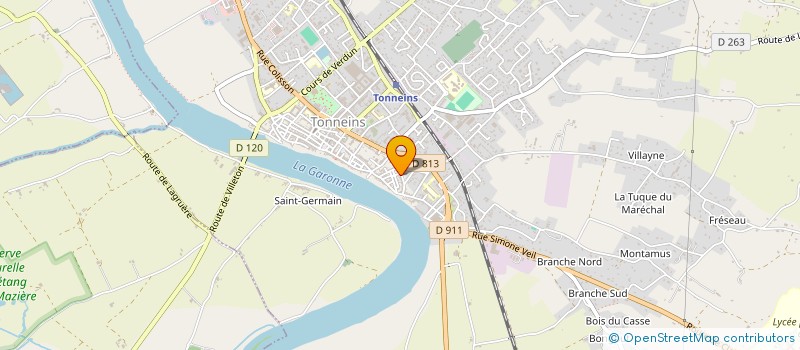 localisation de l'entreprise MONSIEUR ELHOUSSINE CHERKAOUI  TONNEINS