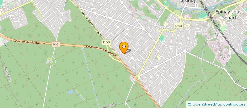 localisation de l'entreprise MONSIEUR ELIAHOU FAROUZ  BRUNOY