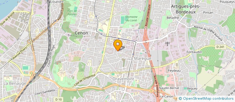 localisation de l'entreprise MONSIEUR ELIAM BOUMERZOUG  CENON