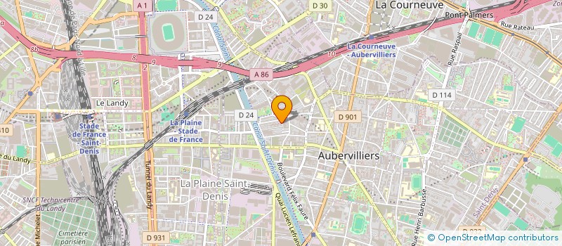 localisation de l'entreprise MONSIEUR ELIAN ABORDJEL  AUBERVILLIERS