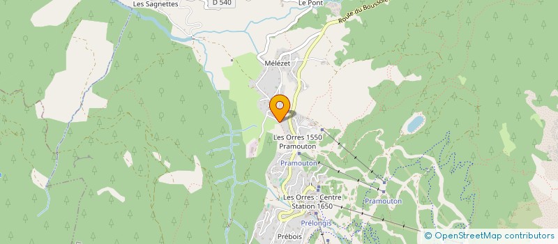 localisation de l'entreprise MONSIEUR ELIAN ARRIGONI  LES ORRES