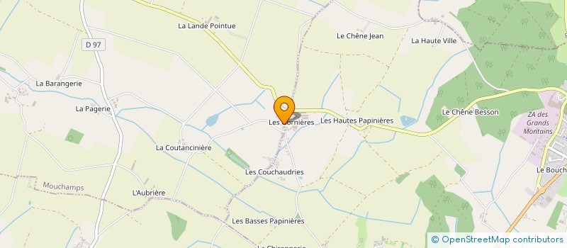 localisation de l'entreprise MONSIEUR ELIAN AUGER  MOUCHAMPS