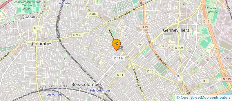 localisation de l'entreprise MONSIEUR ELIANDRO GERALDO PEREIRA à BOIS COLOMBES