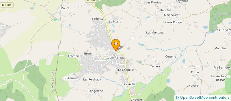 localisation de l'entreprise MONSIEUR ELIAS BEN YOUSSEF  QUINTENAS