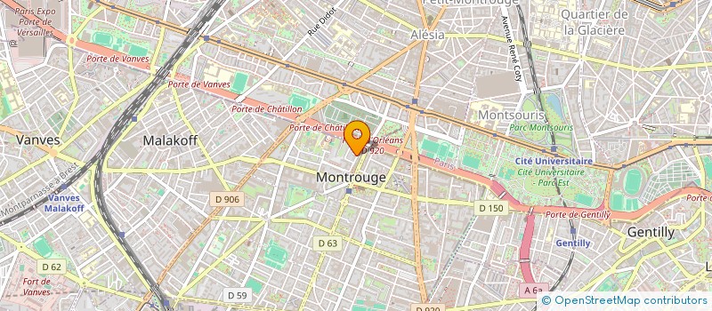 localisation de l'entreprise MONSIEUR ELIAS BOSNJAK ORTIZ  MONTROUGE