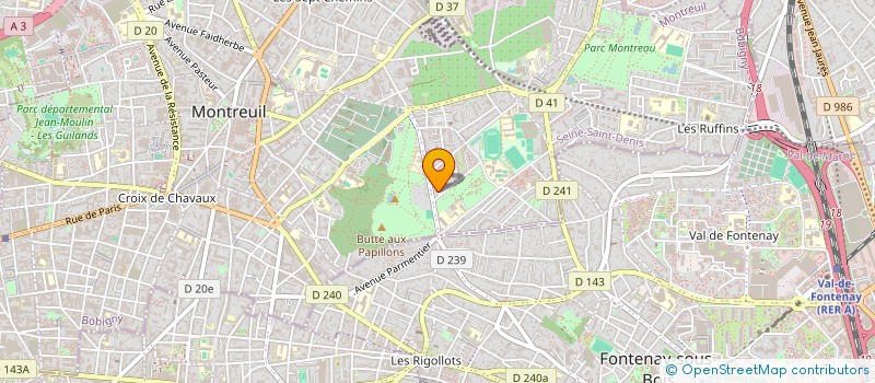 localisation de l'entreprise MONSIEUR ELIAS CHERBAL  MONTREUIL