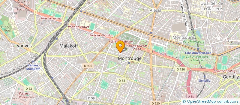 localisation de l'entreprise MONSIEUR ELIAS ELMOUATASSIM  MONTROUGE