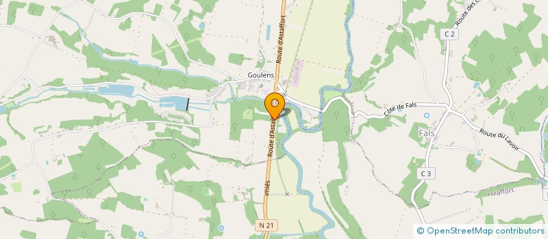 localisation de l'entreprise MONSIEUR ELIAS FOURNAISE  LAYRAC