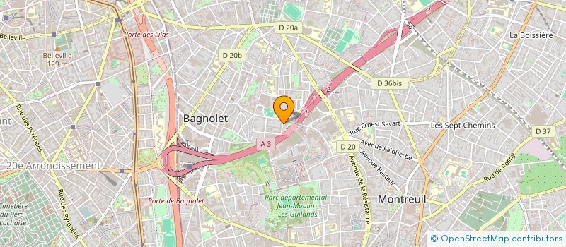 localisation de l'entreprise MONSIEUR ELIAS MEZIANE à BAGNOLET