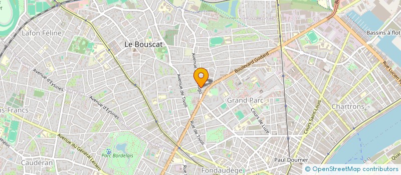 localisation de l'entreprise MONSIEUR ELIAS RUDEAUX  LE BOUSCAT