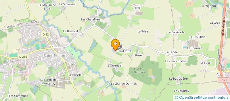 localisation de l'entreprise MONSIEUR ELIAS URBINA  SAINT-ERBLON