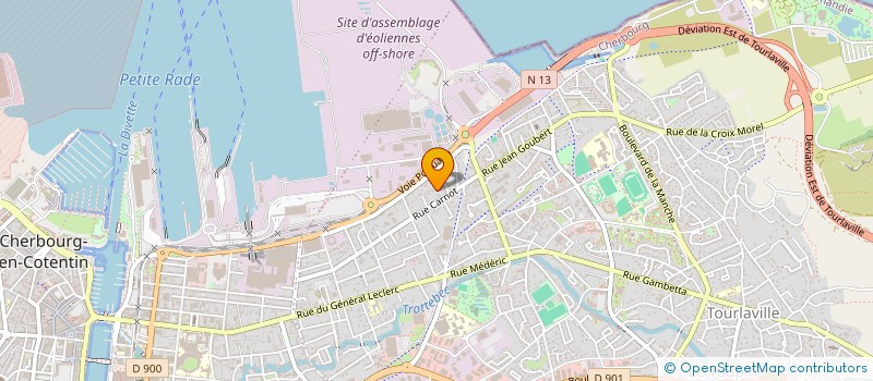 localisation de l'entreprise MONSIEUR ELIAS VANDENBULCKE  CHERBOURG-EN-COTENTIN