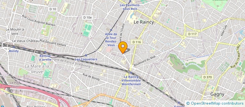 localisation de l'entreprise MONSIEUR ELIAV ALLOUCHE à LE RAINCY