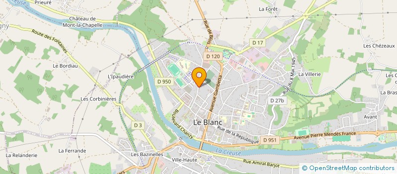 localisation de l'entreprise MONSIEUR ELIE ASSAF  LE BLANC