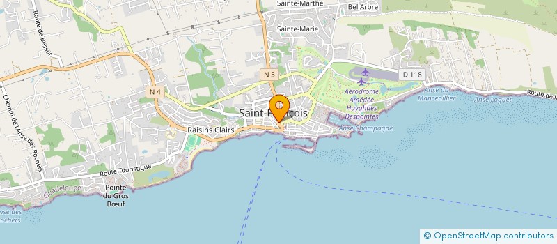 localisation de l'entreprise MONSIEUR ELIE BAPAUME à SAINT-FRANCOIS