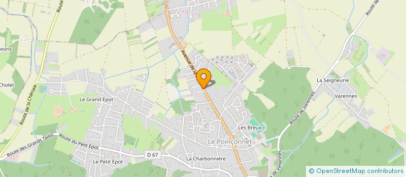 localisation de l'entreprise MONSIEUR ELIE BAYARD  LE POINCONNET