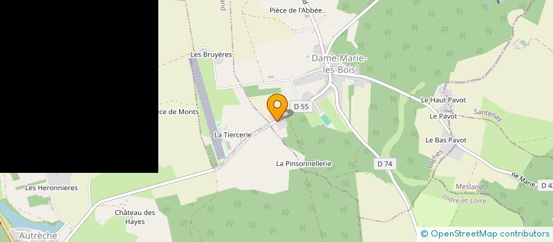 localisation de l'entreprise MONSIEUR ELIE BEAU  DAME-MARIE-LES-BOIS