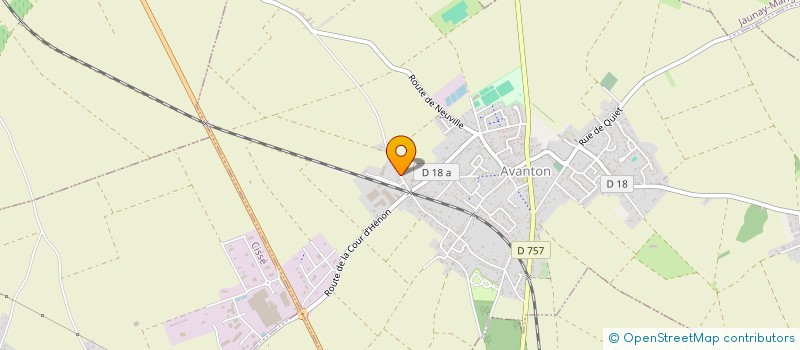 localisation de l'entreprise MONSIEUR ELIE BEAUDINET  AVANTON