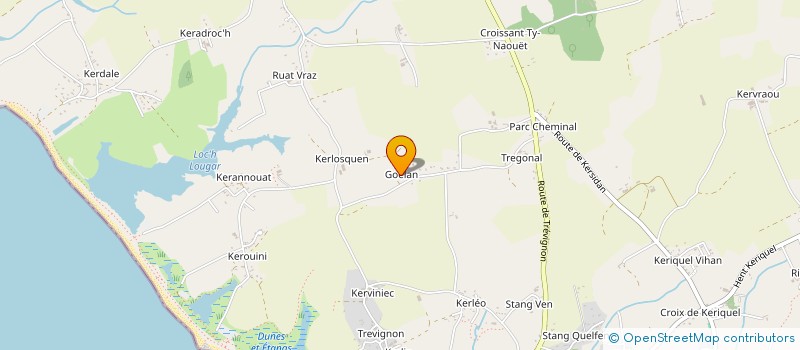 localisation de l'entreprise MONSIEUR ELIE BERNARD  TREGUNC