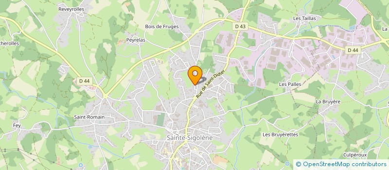 localisation de l'entreprise MONSIEUR ELIE BERTRAND  SAINTE-SIGOLENE