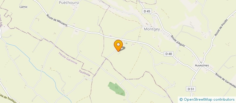 localisation de l'entreprise MONSIEUR ELIE BINEL  MONTGEY