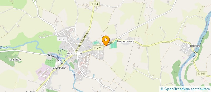 localisation de l'entreprise MONSIEUR ELIE BLANCK à ANDOUILLE