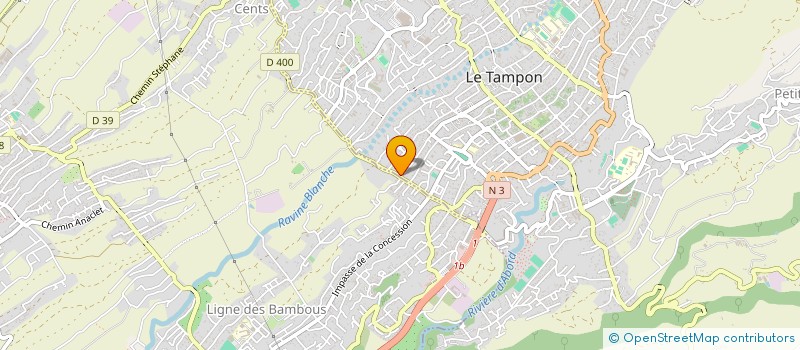 localisation de l'entreprise MONSIEUR ELIE BRUNET à LE TAMPON