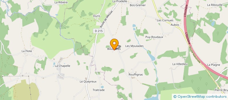 localisation de l'entreprise MONSIEUR ELIE CHAMPARNAUD  MAGNAC-BOURG