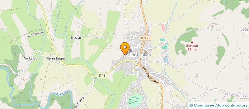 localisation de l'entreprise MONSIEUR ELIE CHAREYRON  SAINT-PAULIEN