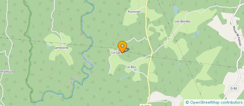 localisation de l'entreprise MONSIEUR ELIE CHASSAING  NEUVIC