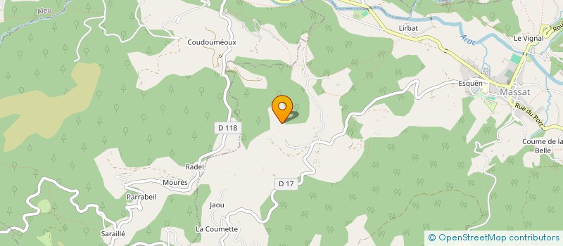 localisation de l'entreprise MONSIEUR ELIE CLAUSTRE à MASSAT
