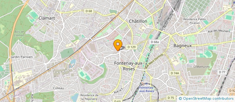 localisation de l'entreprise MONSIEUR ELIE CORIAT à FONTENAY-AUX-ROSES