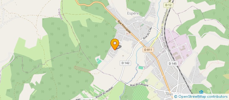 localisation de l'entreprise MONSIEUR ELIE CORREIA  MERCUES