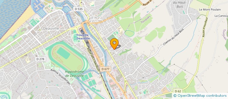 localisation de l'entreprise MONSIEUR ELIE DELAMARE  TOUQUES