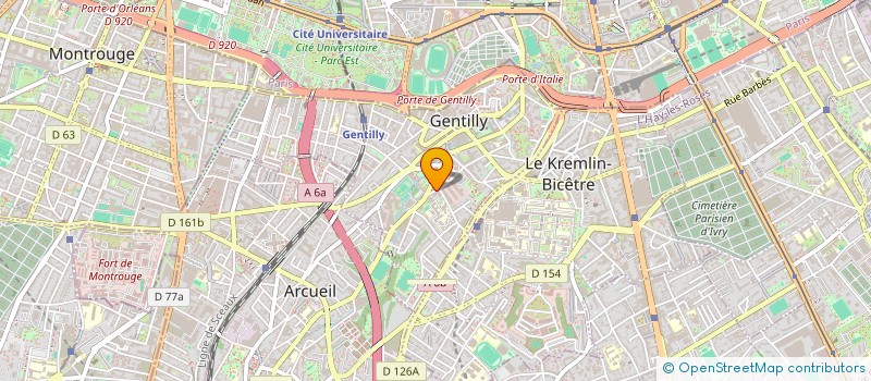 localisation de l'entreprise MONSIEUR ELIE FANNY  GENTILLY