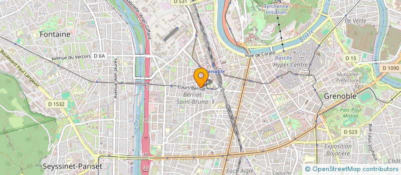 localisation de l'entreprise MONSIEUR ELIE FAUCHERE à GRENOBLE