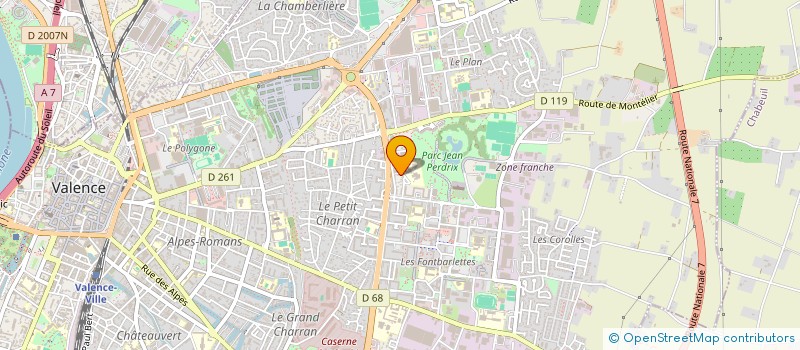 localisation de l'entreprise MONSIEUR ELIE FAURIEL  VALENCE