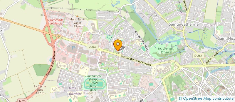 localisation de l'entreprise MONSIEUR ELIE GALLOIS à ARRAS