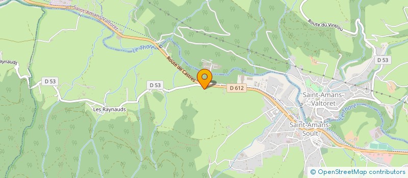 localisation de l'entreprise MONSIEUR ELIE GAMBON  SAINT-AMANS-SOULT