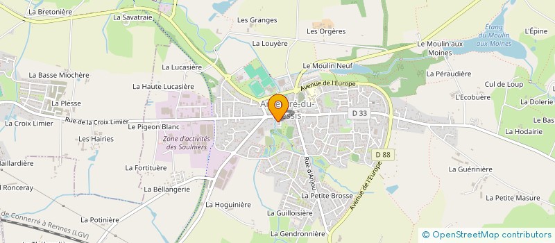 localisation de l'entreprise MONSIEUR ELIE GASTRIN  ARGENTRE-DU-PLESSIS