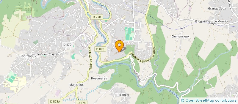 localisation de l'entreprise MONSIEUR ELIE GERY  SAINT-JEURE-D'AY