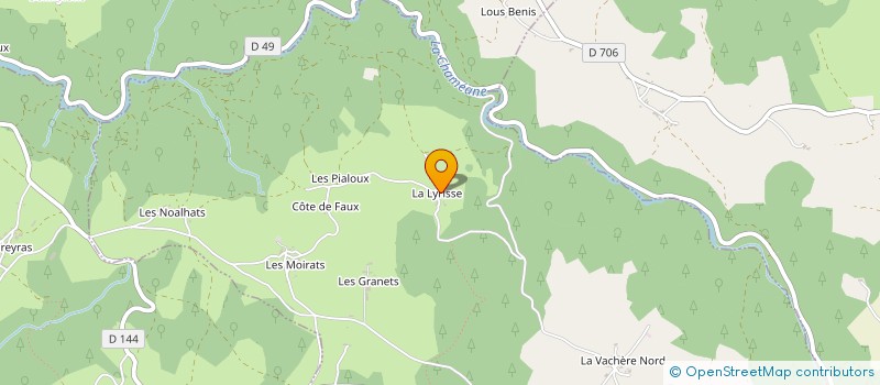 localisation de l'entreprise MONSIEUR ELIE GIRAUD  LE VERNET-CHAMEANE