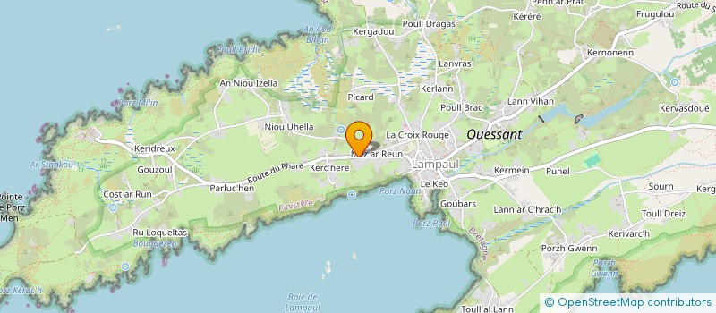 localisation de l'entreprise MONSIEUR ELIE GODARD à OUESSANT