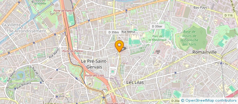 localisation de l'entreprise MONSIEUR ELIE GOHOU à PANTIN